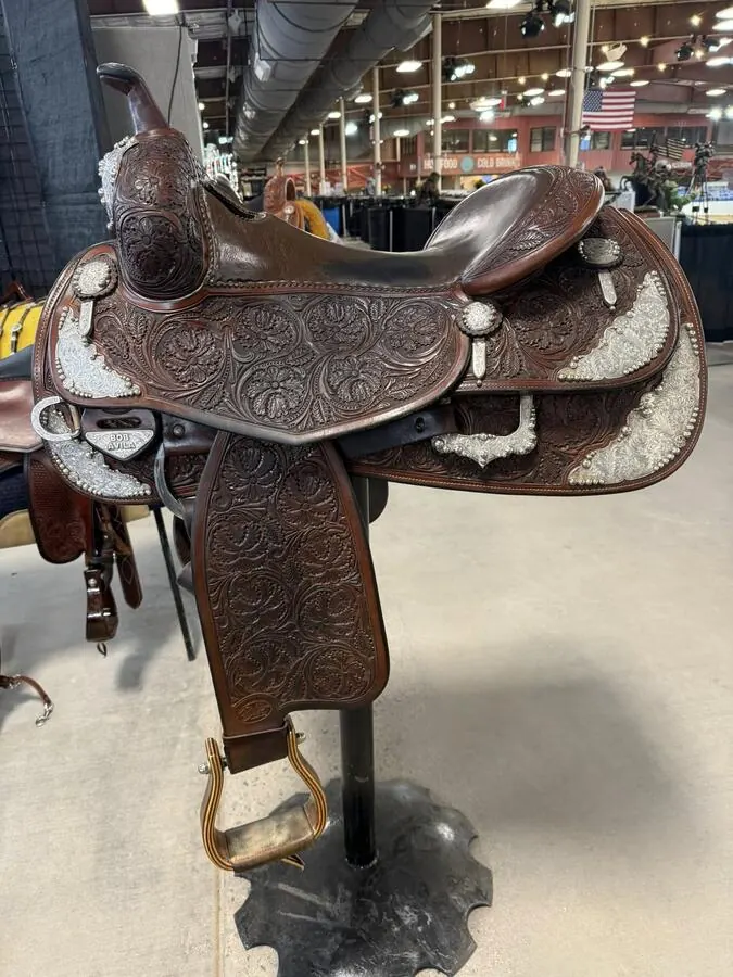 Bob Avila by Bob's Custom Saddle — 16" Silver Swell Cap & Full Silver Package