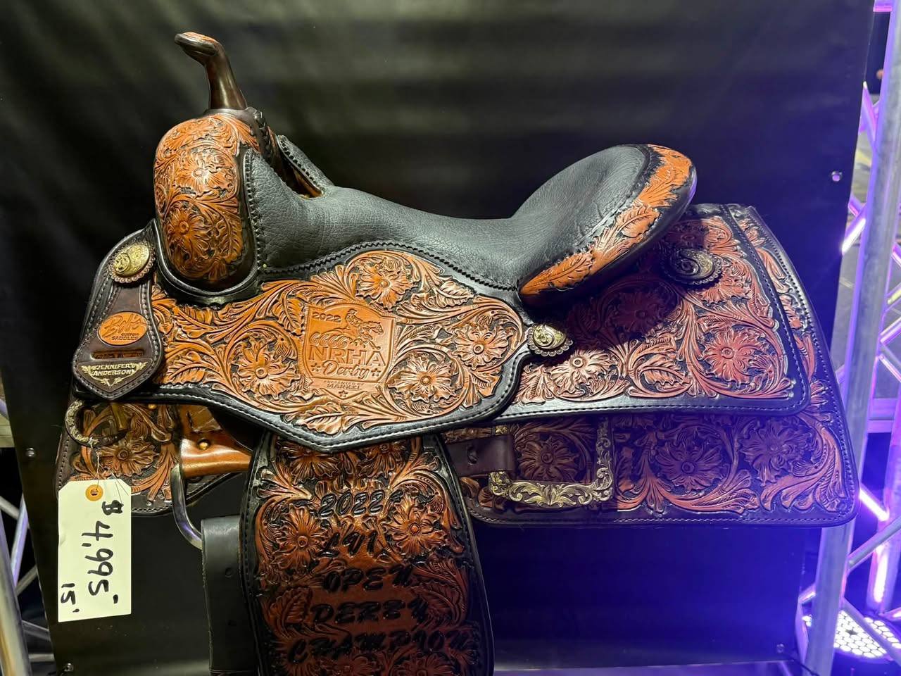 Bob’s Custom Saddle — cantle detail