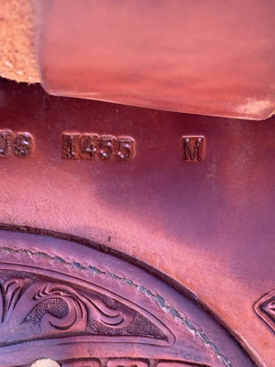 Bob's Custom Saddle — 16" Model B16-1455M — Serial Stamp