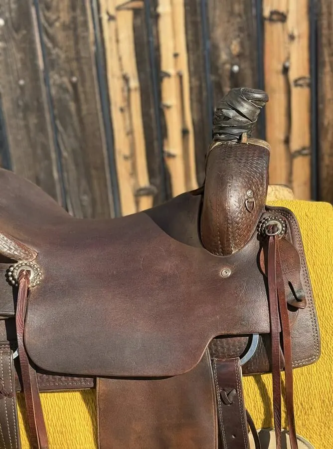 Ranch Cutter by Calvin Allen Saddlery — 15½" Seat — Cantle