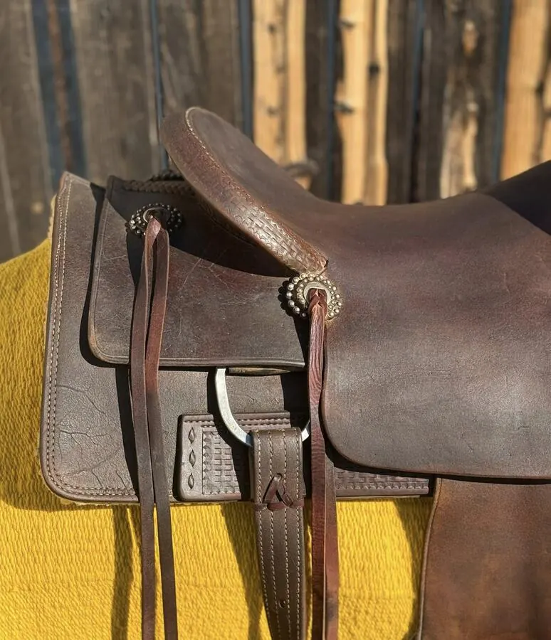 Ranch Cutter by Calvin Allen Saddlery — 15½" Seat — Fender