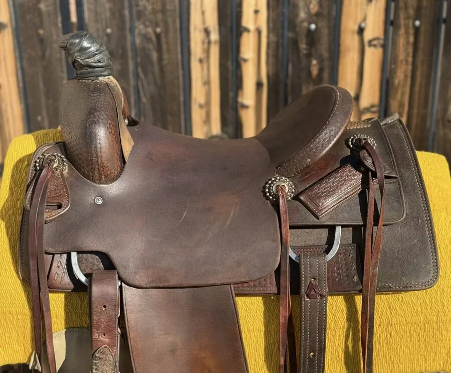 Ranch Cutter by Calvin Allen Saddlery — 15½" Seat — Horn
