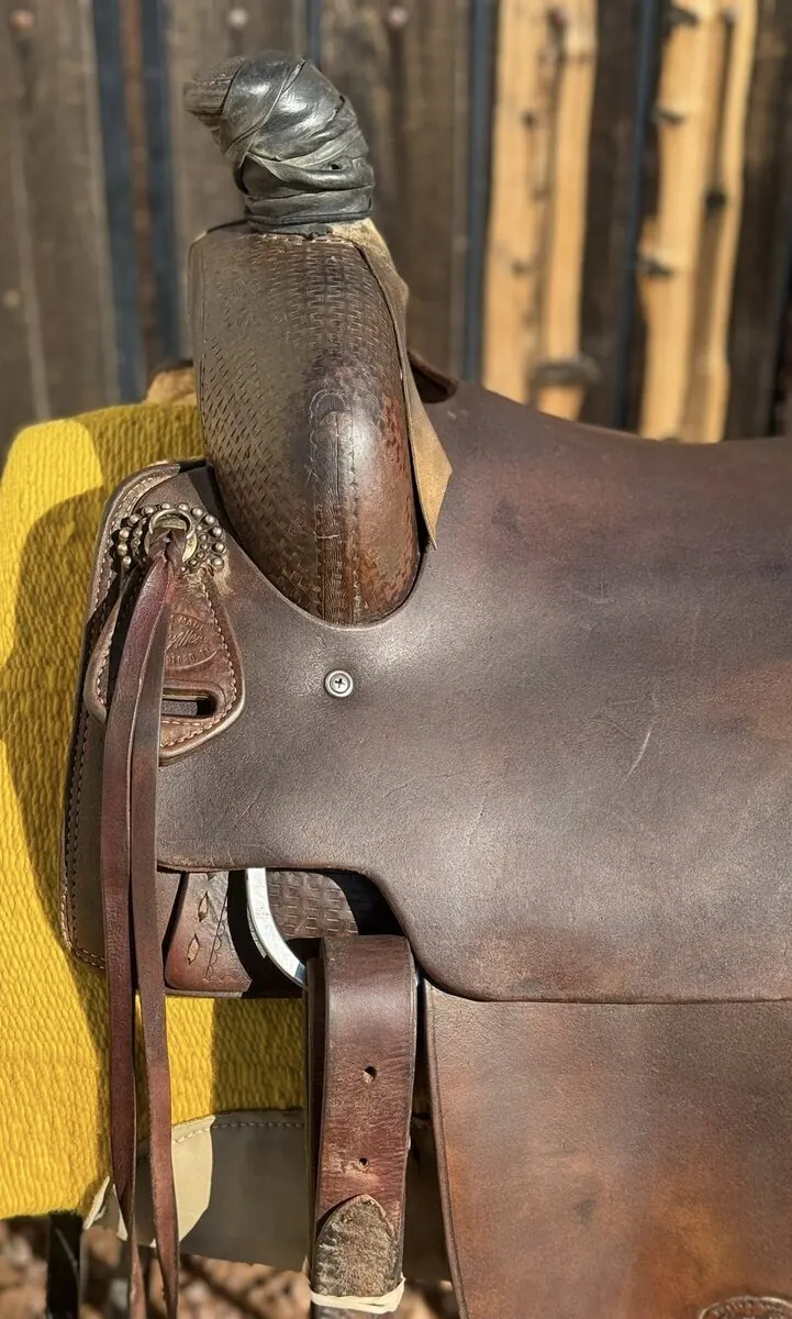 Ranch Cutter by Calvin Allen Saddlery — 15½" Seat — Nearside Skirt