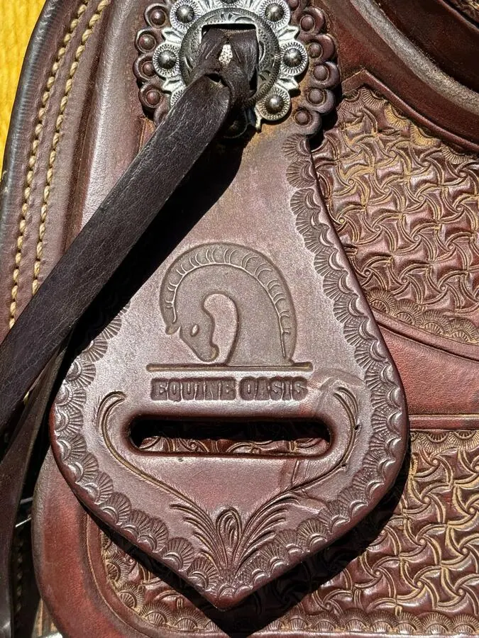 Equine Oasis by Tim Bauer — 17" Seat — Brand Stamp