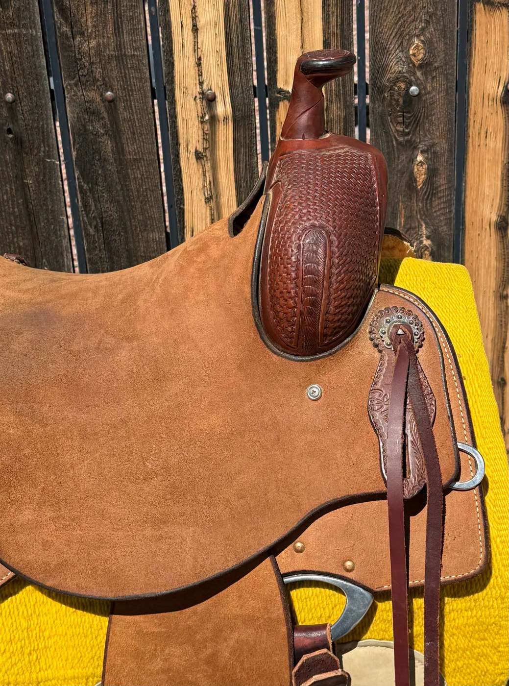 Ranch Cutter — cantle detail