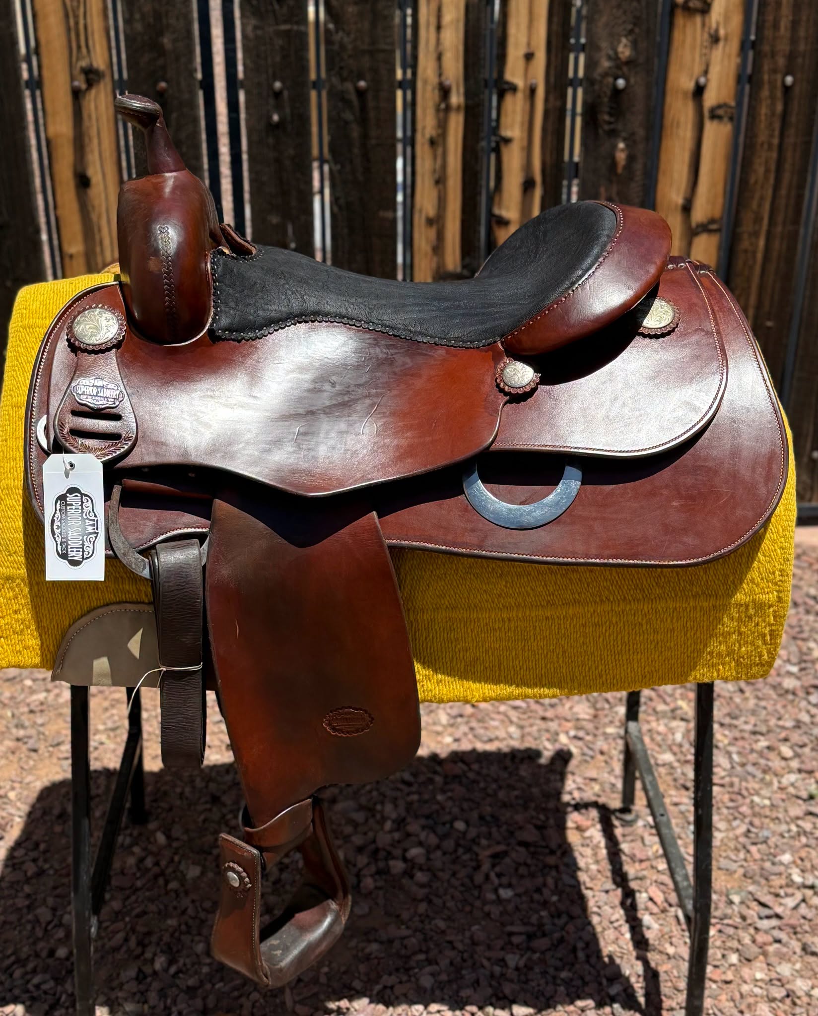 RV Reiner by Superior Saddlery — 16½" Elephant Seat, Russet Leather